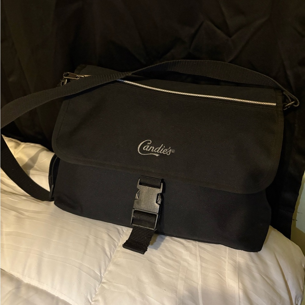 Candie's Elegant Black Messenger Bag